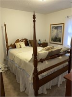 Antique Queen size Bed Frame / Mattress