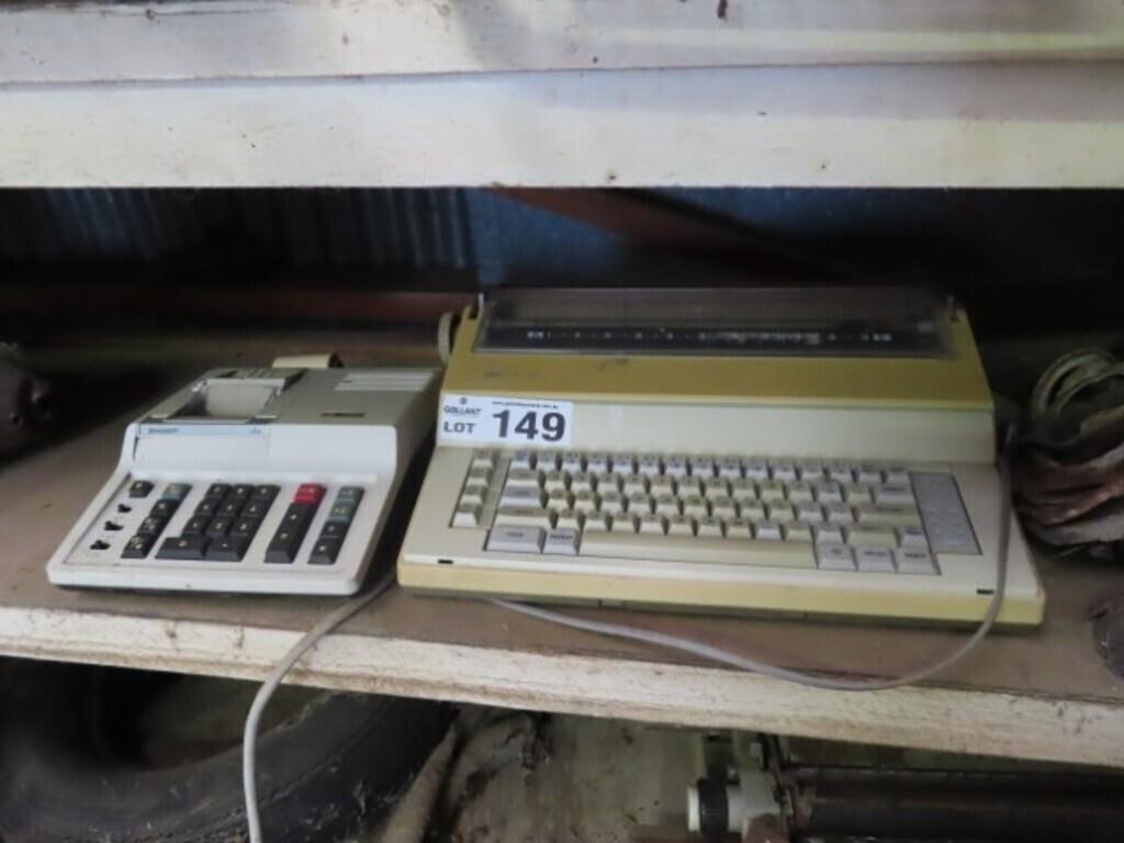Electric Typewriter and Calculator