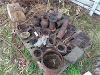 Pallet of Cast Iron Grates, Pots & Vents