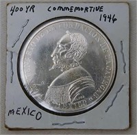 Mexico 1946 Silver Miners 400th aniv. Coin