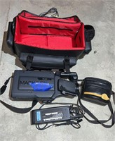 Magnavox VHS camcorder with charger and nice