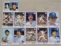 1978 Topps Burger Kind Yankee cards 1-22