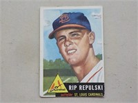 1953 Topps #172 ROOKIE CARD Rip Repulski