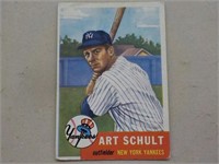 1953 Topps #167 ROOKIE CARD Art Schult