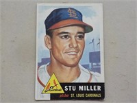 1953 Topps #183 ROOKIE CARD Stu Miller