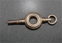 19th century gold cased watch key