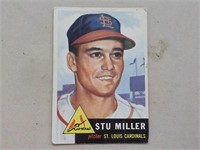 1953 Topps #183 ROOKIE CARD Stu Miller