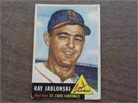 1953 Topps #189 ROOKIE CARD Ray Jablonski