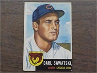1953 Topps #202 ROOKIE CARD Carl Sawatski