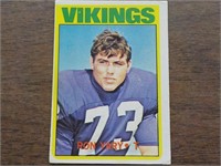 1972 Topps #104 ROOKIE CARD FOOTBALL Ron Yary