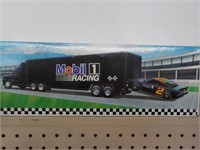 Mobil 1 Racing Toy Race car carrier limited ed.