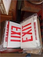 Box of exit signs
