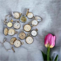 12 ASSORTED POCKET WATCHES