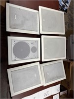 Lot: 6 used In-wall speakers c pics