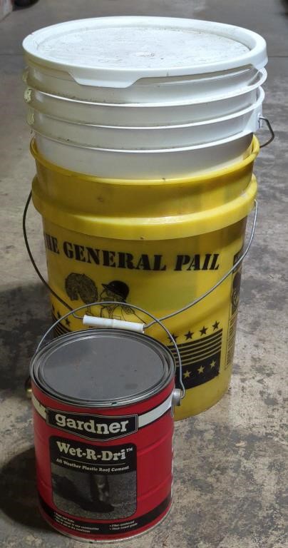 (E) Wet Or Dry Roof Cement 1 Gal w/ 5 Gallon