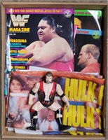 (JL) WWF Magazine, Scott Hall Figure, Hulk Banner