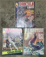 (GH) 3 Monster Magazines including Dracula