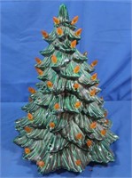 Vintage Ceramic Christmas Tree 1980 (missing some