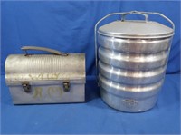 Vintage Camp Cook Set 13" Tall & Aluminum Lunch