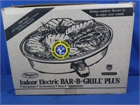 Indoor Electric Bar-B-Grill Plus (never used,
