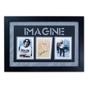 John Lennon Signed Color Portrait Sketch