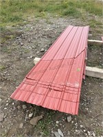 498 LF USED Crimson Red Metal Roofing