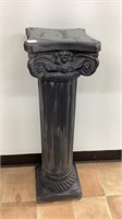 Black pedestal display or plant stand, 35 in