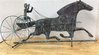Copper Horse and Buggy Weather Vane, 2 pcs,