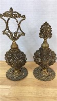Very old antique hand crafted gold filigree metal