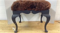 Buffalo covered dresser seat, matches previous