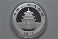 2013 Silver .999 1 ozt China Panda