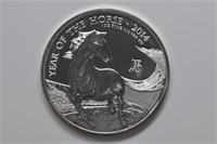 2014 Year of the Horse 1ozt Silver .999