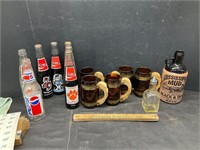 Bottles , mugs and other