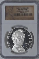 2009 Lincoln Silver $1 Commemorative NGC PF70