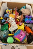 Miscellaneous toy box lot. Most are from kids meal