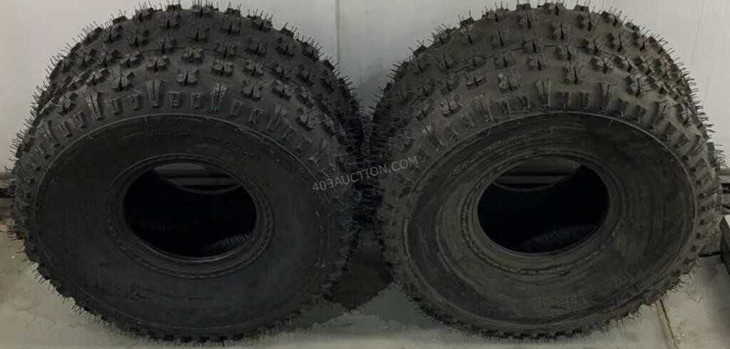 Lot of 2 John Deere 25x12-9 Knobby Tires -NEW $500