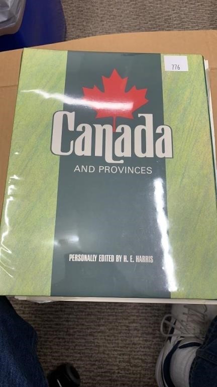Canada & provinces Stamps Binder, Late 1800’s