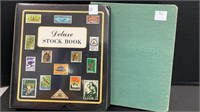 (2) Stamps Stock Book Binders w/ used & New