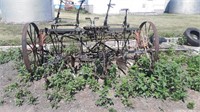 HORSE DRAWN 2 ROW  CULTIVATOR W/ SEAT, GREAT