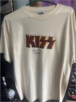 Tommy Thayer signed KISS shirt
