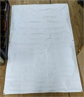 White banner 71" X 48"