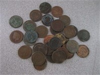 Appx 30 Indian Head Pennies