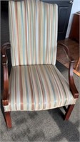 Library chair, perfect striped upholstered