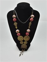 Braided Peru Styled Coin Necklace