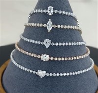 $ 9800 1.80 Ct Diamond Fancy Cut Center Bracelet