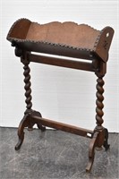 Antique Book Stand / Table Barley Twist Legs