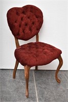 Vintage Tufted Velvet Parlor/Side Chair Queen