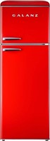 (Read)Galanz Dual Door Refrigerator, Red, 12 CuFt