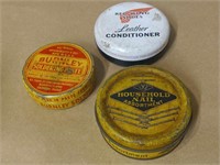 LOT DEAL OF TINS RED WING, BURNLEY, HOUSEHOLD