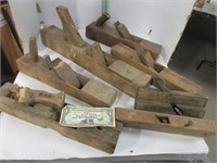 Group of 7 antique wooden planes